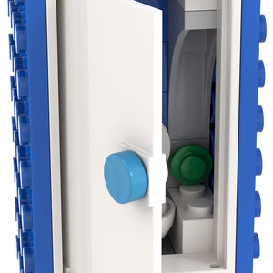 Planet Gates MOC4074 MOC4074 City Series 36Pcs MOC Scenes Portable Toilet Street View Decoration DIY Building Blocks Education Kids Toys For Children