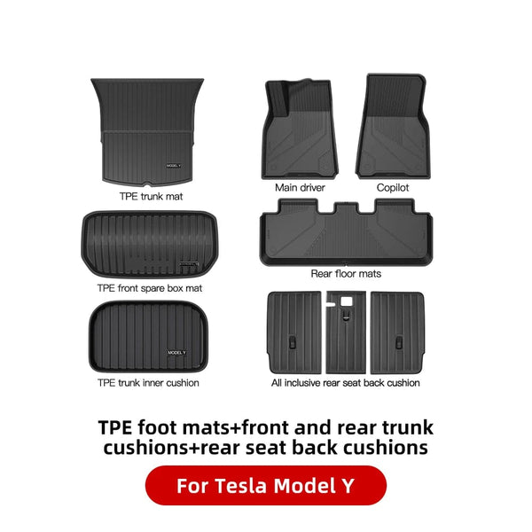 Planet Gates Model Y Package C / france YZ For Tesla Floor Mats Model 3 Y 2021-2023 Car Four Seasons Waterproof Non-slip Floor Mat NEW  TPE Special Car Accessories