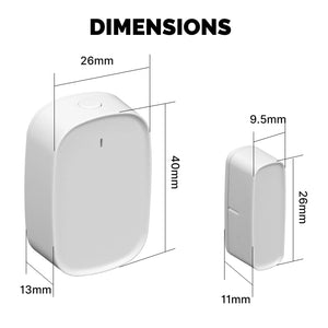 Planet Gates MOES Tuya ZigBee/Wifi Smart Window Door Gate Sensor Detector Smart Home Security Alarm System Smart Life Tuya App Remote Control