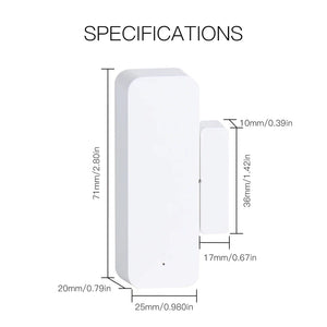 Planet Gates MOES Tuya ZigBee/Wifi Smart Window Door Gate Sensor Detector Smart Home Security Alarm System Smart Life Tuya App Remote Control