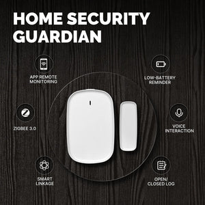 Planet Gates MOES Tuya ZigBee/Wifi Smart Window Door Gate Sensor Detector Smart Home Security Alarm System Smart Life Tuya App Remote Control