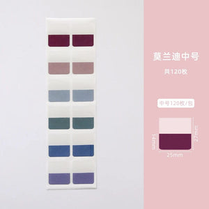 Planet Gates MOHAMM 240/120/60 PCS Multicolor Sticky Writable Repositionable Index Tabs Flags for Pages Book Markers Reading Notes