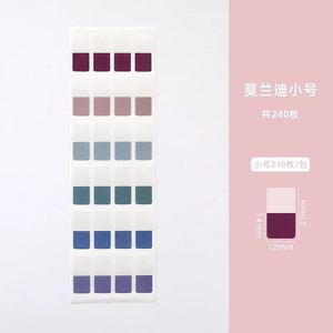 Planet Gates MOHAMM 240/120/60 PCS Multicolor Sticky Writable Repositionable Index Tabs Flags for Pages Book Markers Reading Notes