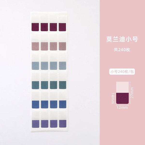 Planet Gates MOHAMM 240/120/60 PCS Multicolor Sticky Writable Repositionable Index Tabs Flags for Pages Book Markers Reading Notes