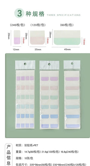 Planet Gates MOHAMM 240/120/60 PCS Multicolor Sticky Writable Repositionable Index Tabs Flags for Pages Book Markers Reading Notes