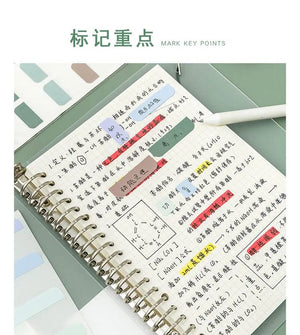 Planet Gates MOHAMM 240/120/60 PCS Multicolor Sticky Writable Repositionable Index Tabs Flags for Pages Book Markers Reading Notes