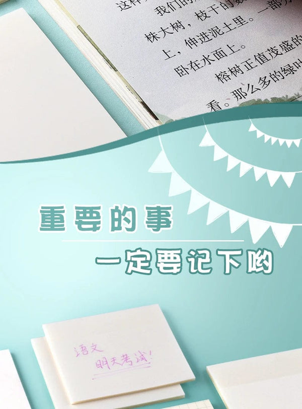 Planet Gates MOHAMM 50/100 Sheets Transparent Waterproof Posted It Sticky Note Pads Notepads Posits for School Stationery Office Supplies