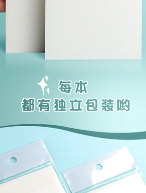 Planet Gates MOHAMM 50/100 Sheets Transparent Waterproof Posted It Sticky Note Pads Notepads Posits for School Stationery Office Supplies