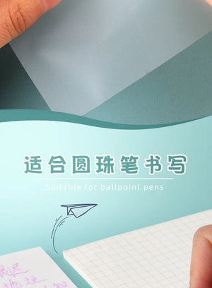 Planet Gates MOHAMM 50/100 Sheets Transparent Waterproof Posted It Sticky Note Pads Notepads Posits for School Stationery Office Supplies