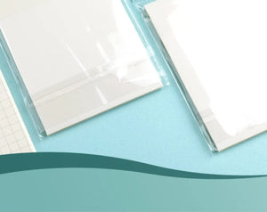 Planet Gates MOHAMM 50/100 Sheets Transparent Waterproof Posted It Sticky Note Pads Notepads Posits for School Stationery Office Supplies