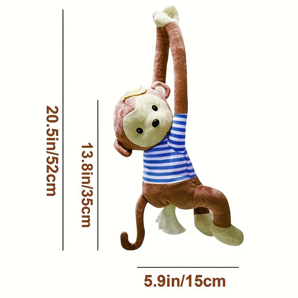 Planet Gates Monkey / 1pc 1pc Monkey Design Plush Tissue Holder Hanging Pouch Cute Cartoon Animals Paper Storage Tissue Tray Container Cover For Car, Home