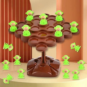 Planet Gates Monkey Balance Tree Mini Monkey Balance Tree Family Games Desktop Toys for Kids Birthday Party Favors Baby Shower Gifts Pinata Fillers