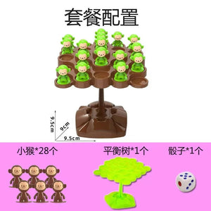 Planet Gates Monkey Balance Tree Mini Monkey Balance Tree Family Games Desktop Toys for Kids Birthday Party Favors Baby Shower Gifts Pinata Fillers