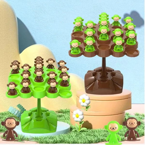 Planet Gates Monkey Balance Tree Mini Monkey Balance Tree Family Games Desktop Toys for Kids Birthday Party Favors Baby Shower Gifts Pinata Fillers