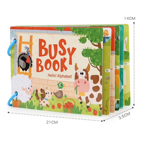 Planet Gates Montessori Baby Busy book My First Quiet Book Paste Early Learning Education Toy Children Toy Matching Game for Babies 2 3 Years