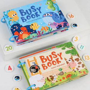 Planet Gates Montessori Baby Busy book My First Quiet Book Paste Early Learning Education Toy Children Toy Matching Game for Babies 2 3 Years