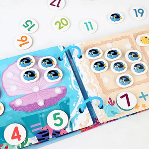 Planet Gates Montessori Baby Busy book My First Quiet Book Paste Early Learning Education Toy Children Toy Matching Game for Babies 2 3 Years