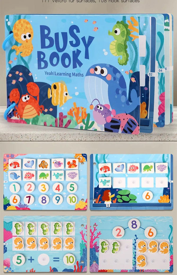 Planet Gates Montessori Baby Busy book My First Quiet Book Paste Early Learning Education Toy Children Toy Matching Game for Babies 2 3 Years