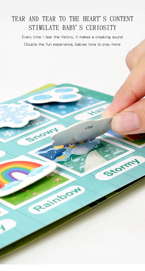 Planet Gates Montessori Baby Busy book My First Quiet Book Paste Early Learning Education Toy Children Toy Matching Game for Babies 2 3 Years