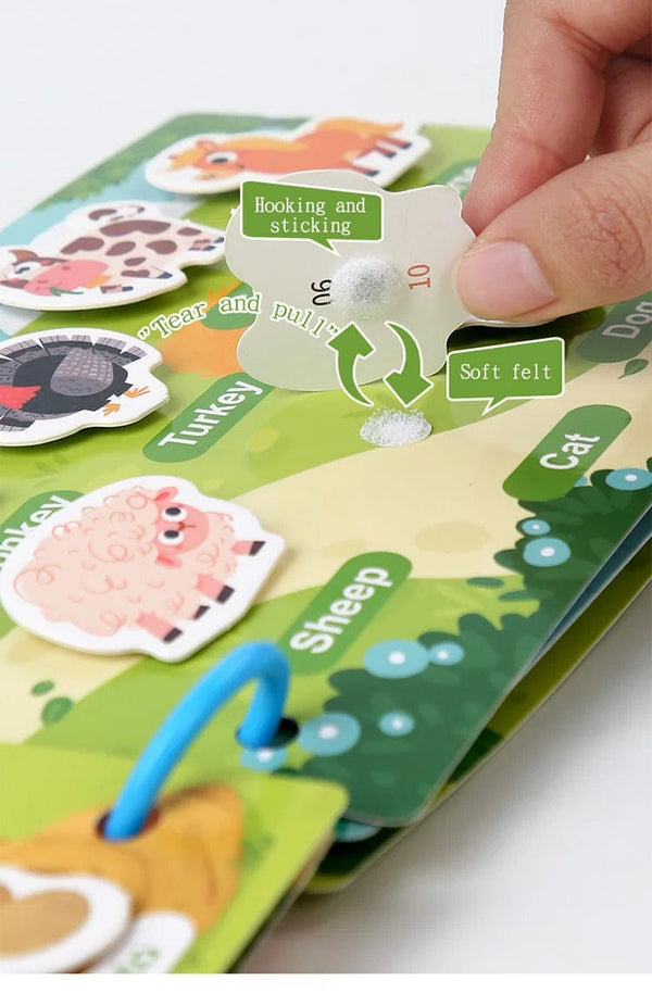 Planet Gates Montessori Baby Busy book My First Quiet Book Paste Early Learning Education Toy Children Toy Matching Game for Babies 2 3 Years