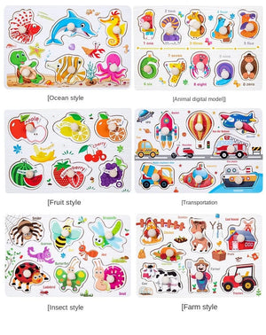 Planet Gates Montessori Baby Puzzle Educational Toys For Children Baby Game Puzzle Board Jigsaw Child Puzzle Wooden Puzzles For Kids 2 3 Year