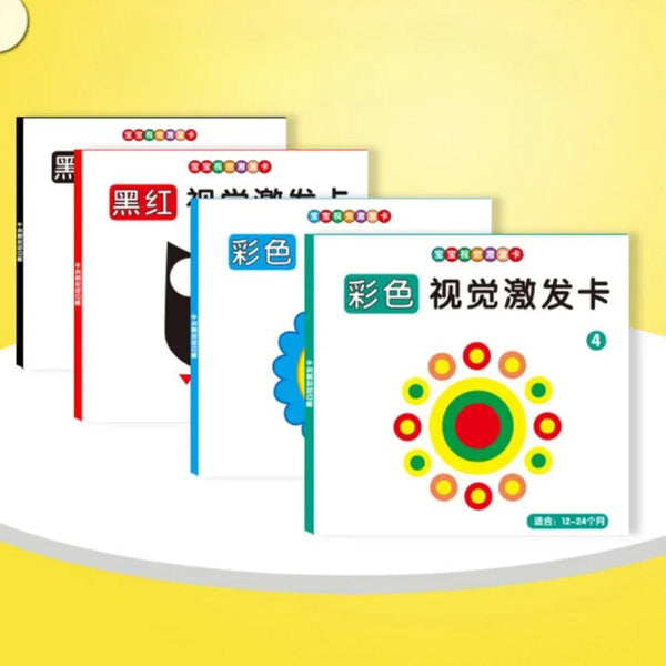 Planet Gates Montessori Baby Visual Stimulation Card Toy High Contrast Visual Stimulation Learning Toys for Baby Black and White Flash Cards