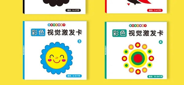 Planet Gates Montessori Baby Visual Stimulation Card Toy High Contrast Visual Stimulation Learning Toys for Baby Black and White Flash Cards