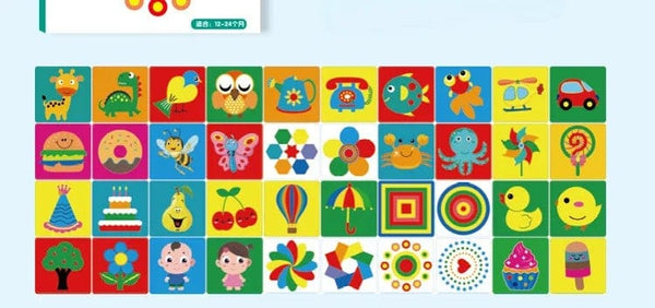 Planet Gates Montessori Baby Visual Stimulation Card Toy High Contrast Visual Stimulation Learning Toys for Baby Black and White Flash Cards