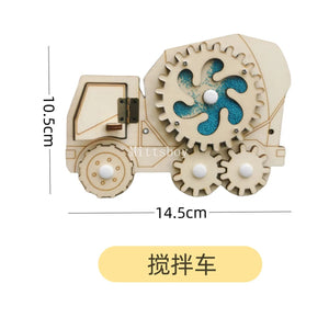 Planet Gates Montessori Busy Board DIY Wood Accessories Early Ball Calculation Bulldozer Castle Helicopter Educational Toy For Children Gifts