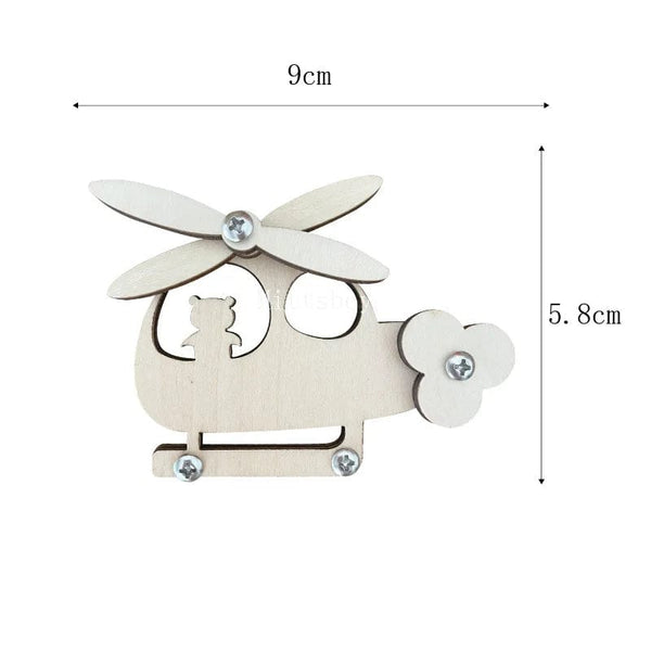 Planet Gates Montessori Busy Board DIY Wood Accessories Early Ball Calculation Bulldozer Castle Helicopter Educational Toy For Children Gifts