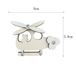 Planet Gates Montessori Busy Board DIY Wood Accessories Early Ball Calculation Bulldozer Castle Helicopter Educational Toy For Children Gifts