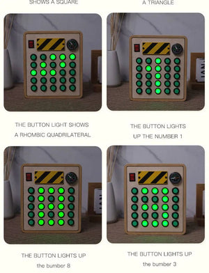 Planet Gates Montessori Busy Board Sensory Toys Wooden With LED Light Switch Control Board Travel Activities Children Games For 2-4 Years Old