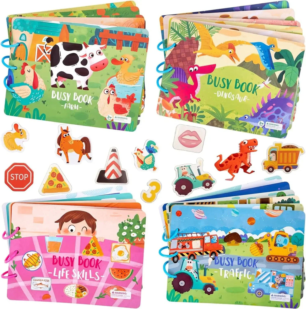 Planet Gates Montessori Busy Book for Kids Sticker Quiet Book Baby Early Educational Toy toddlers Matching Puzzles Game Learning Toys Gifts