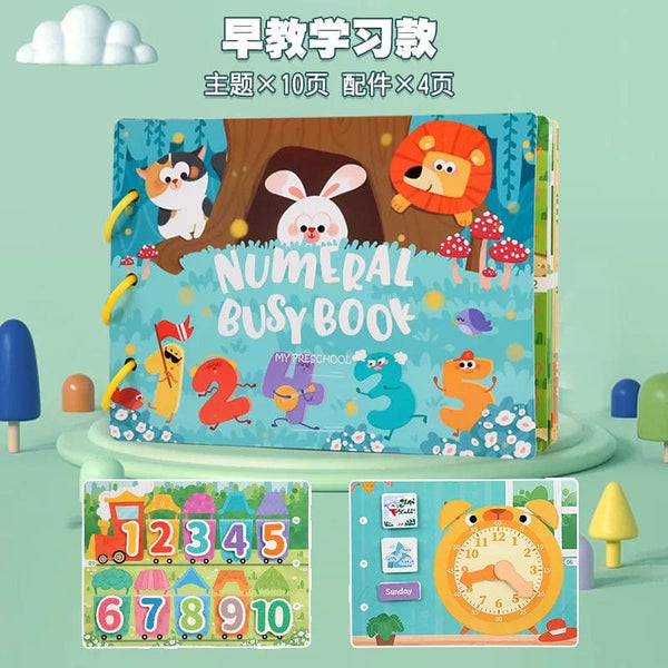 Planet Gates Montessori Busy Book for Kids Sticker Quiet Book Baby Early Educational Toy toddlers Matching Puzzles Game Learning Toys Gifts
