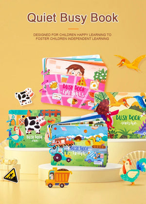 Planet Gates Montessori Busy Book for Kids Sticker Quiet Book Baby Early Educational Toy toddlers Matching Puzzles Game Learning Toys Gifts