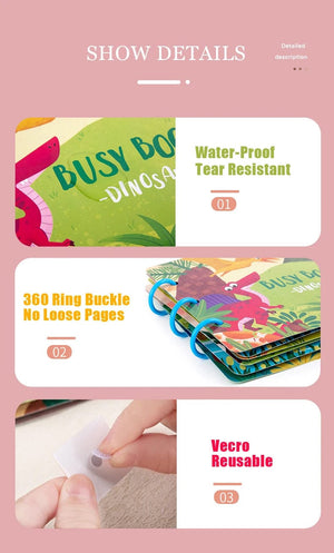 Planet Gates Montessori Busy Book for Kids Sticker Quiet Book Baby Early Educational Toy toddlers Matching Puzzles Game Learning Toys Gifts