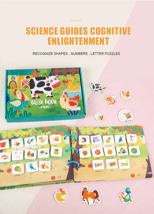 Planet Gates Montessori Busy Book for Kids Sticker Quiet Book Baby Early Educational Toy toddlers Matching Puzzles Game Learning Toys Gifts