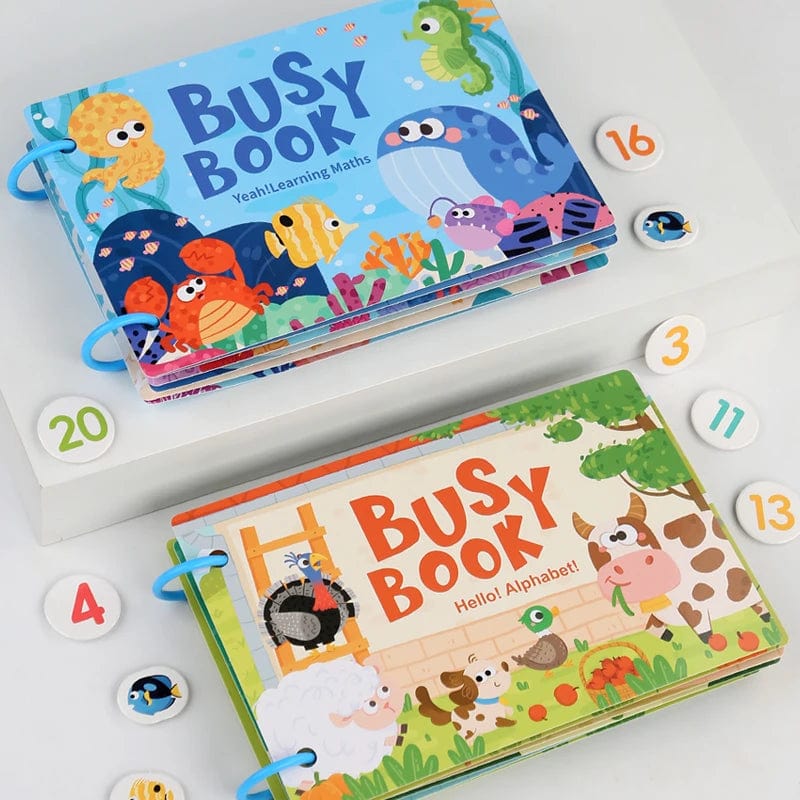 Planet Gates Montessori Busy Book Sticker Quiet Book for Kids Early Educational Toy Toddlers Matching Puzzles Game Baby Learning Toys Gifts