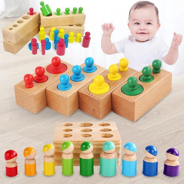 Planet Gates Montessori Cylinder Socket Puzzles Toy Baby Development Practice And SensesPreschool Educational Wooden Toys For Children