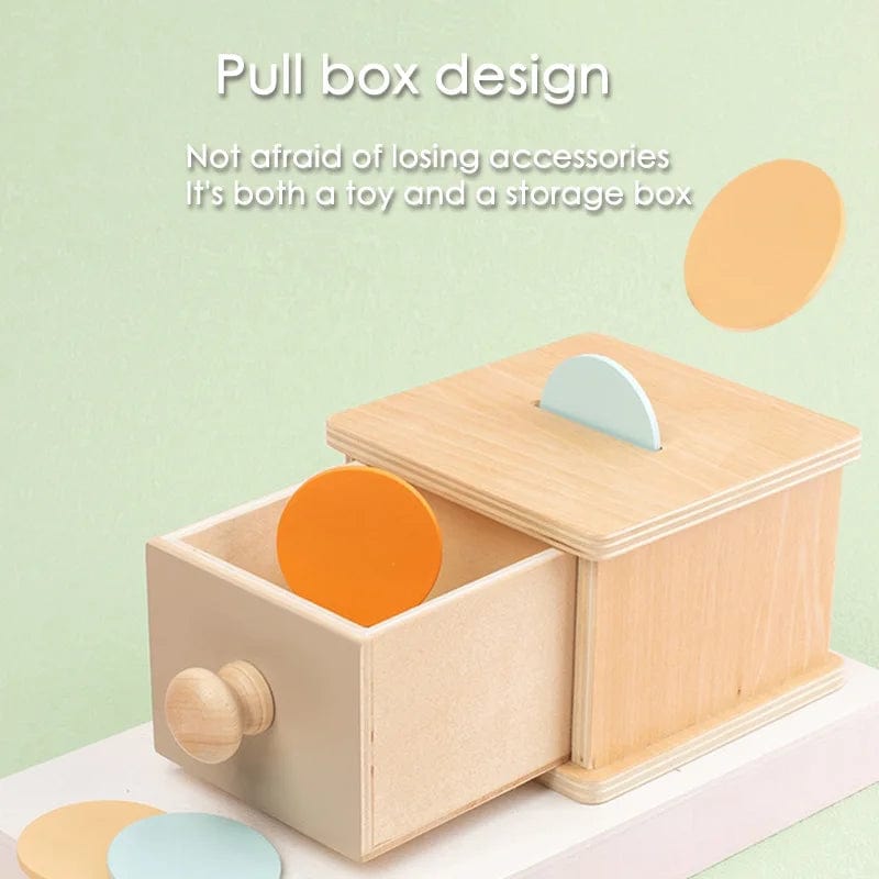 Planet Gates Montessori Early Education Children 0-3 Intelligence Development Wooden Round Ball Educational Baby Target Box Teaching Aids Toy