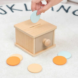 Planet Gates Montessori Early Education Children 0-3 Intelligence Development Wooden Round Ball Educational Baby Target Box Teaching Aids Toy