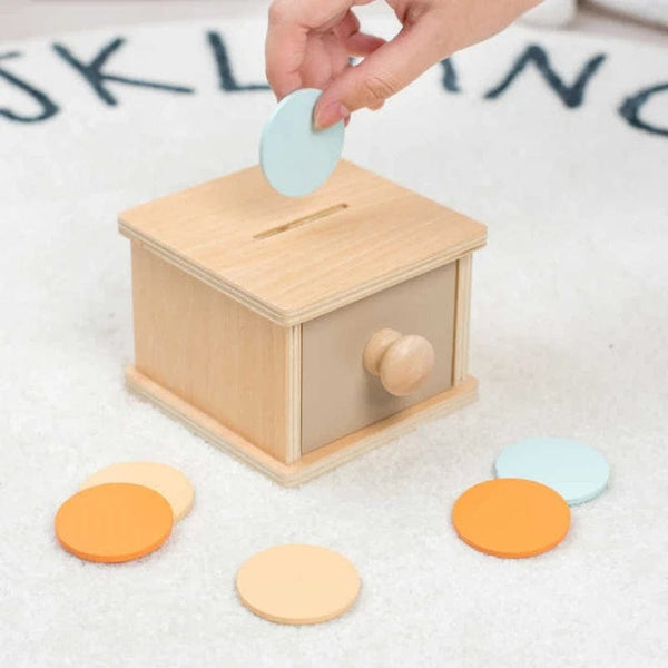 Planet Gates Montessori Early Education Children 0-3 Intelligence Development Wooden Round Ball Educational Baby Target Box Teaching Aids Toy