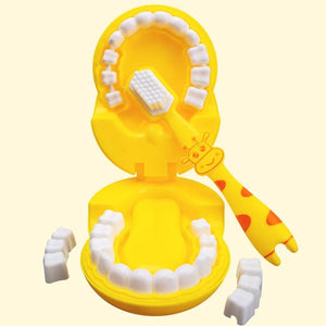 Planet Gates Montessori Educational Toys Cute Giraffe Dental Doctor Role-playing Games Tooth Brush Pretend Play Kids Toys for Children Gifts