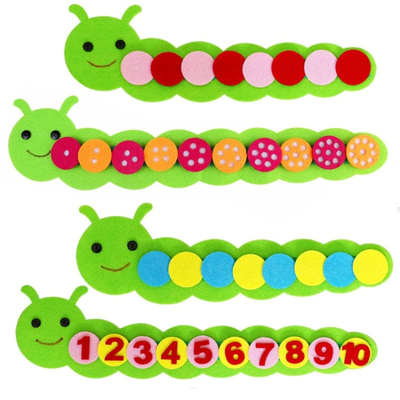 Planet Gates Montessori Materials Caterpillar DIY Math Toys Kids Toys Number Educational Learning Toys for Children Preschool Teaching Aids