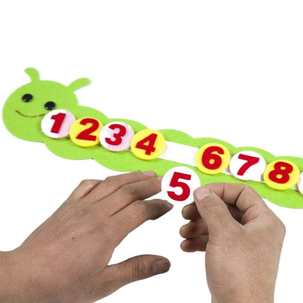Planet Gates Montessori Materials Caterpillar DIY Math Toys Kids Toys Number Educational Learning Toys for Children Preschool Teaching Aids