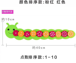 Planet Gates Montessori Materials Caterpillar DIY Math Toys Kids Toys Number Educational Learning Toys for Children Preschool Teaching Aids