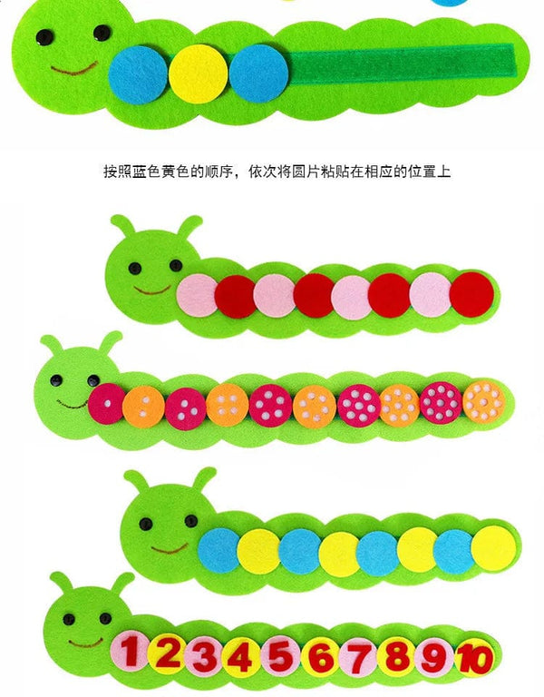 Planet Gates Montessori Materials Caterpillar DIY Math Toys Kids Toys Number Educational Learning Toys for Children Preschool Teaching Aids