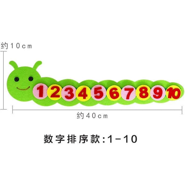 Planet Gates Montessori Materials Caterpillar DIY Math Toys Kids Toys Number Educational Learning Toys for Children Preschool Teaching Aids