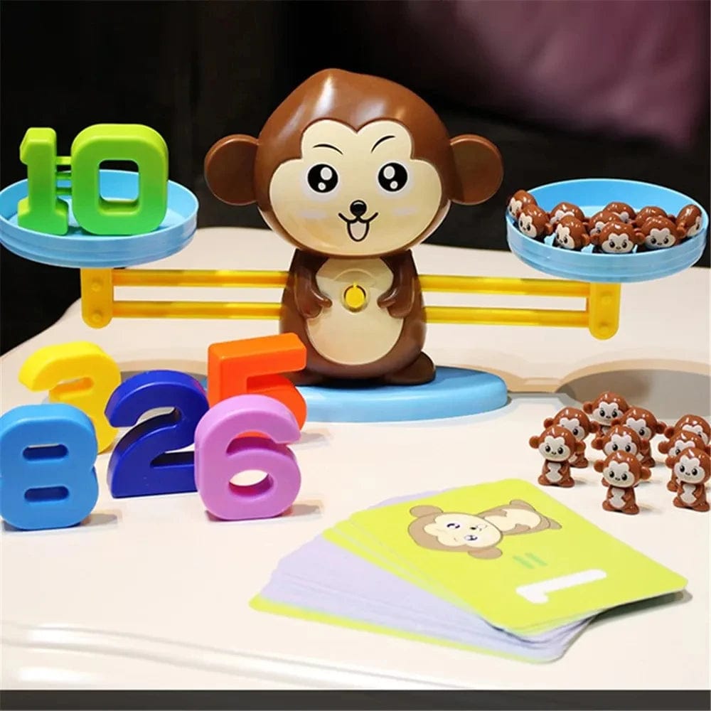 Planet Gates Montessori Math Toy Monkey Balance Baby Montessori Educational Games Number Toy Educational Learning Toys Teaching Material