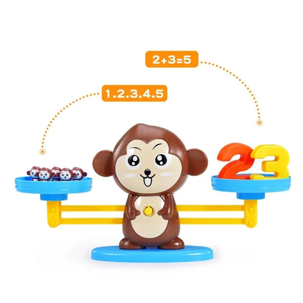 Planet Gates Montessori Math Toy Monkey Balance Baby Montessori Educational Games Number Toy Educational Learning Toys Teaching Material